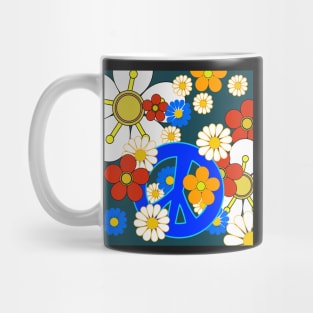 flowers and peace pattern Mug